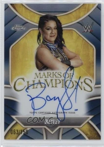 2025 Topps Chrome WWE Marks of Champions refractor azul/150 Bayley #MOC-BY automático - Imagen 1 de 3