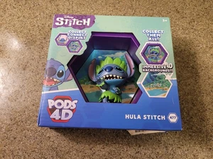 Disney Hula Stitch Pods 4D Sammlerstück Spielzeug Figur Lentikular Display - Bild 1 von 1