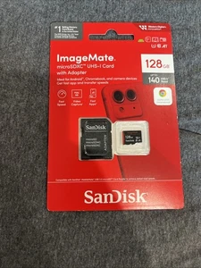 SanDisk 128 Go ImageMate MicroSDXC UHS-1 - 140 Mo/s - SDSQUA4-128G-Aw6ka - *NEUF* - Photo 1 sur 2