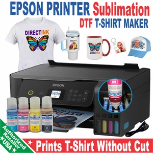 Epson Printer with Subli Ink Printing Plus DTF T-Shirt Maker, Mug, Caps, Start - Picture 1 of 5