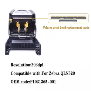 For Zebra QLn320 Printhead 203dpi Thermal Strip Replacement P1031365001 - Afbeelding 1 van 9