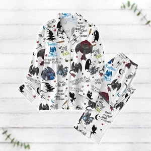Toothless And Stitch Pajamas Set, How To Train Your Dragon Shirt, Disney Movie C - Picture 1 of 11