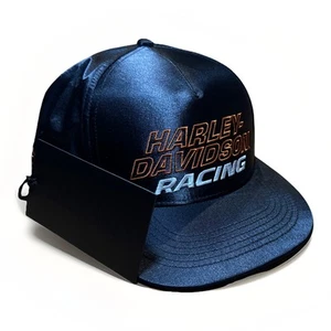 Harley Davidson Racing Mens Screaming Eagle Woven Black Trucker Hat OSFM New - Picture 1 of 1