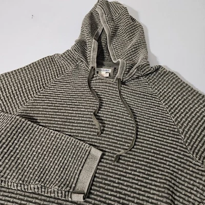 Carbon 2 钴连帽衫男式 L 灰色热华夫格针织重量级套衫 — 第 1/4 张图片