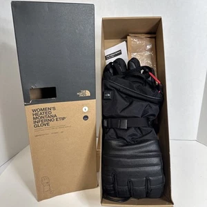 Guantes negros grandes The North Face Heated Montana Inferno ETIP para mujer $250 - Imagen 1 de 10