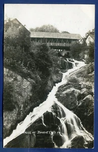 Falls at Barnet Vermont Vintage Echtfoto Postkarte RPPC B552 - Bild 1 von 2