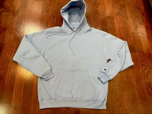 Champion Men's Hooded Pullover Fleece Sweat Shirt, Blue, Sz Medium - Picture 1 of 3