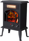 Electric Fireplace Heater, 22.4" Freestanding Infrared Fireplace Heater for Indo