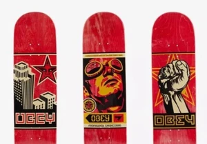 Shepard Fairey Obey Giant 30° Anniversario Skateboard Skate Deck Set LE x/300. - Foto 1 di 1