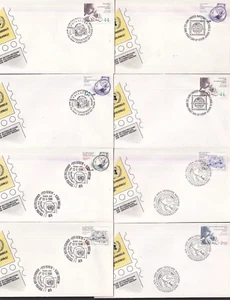 ODZ&ENDZ 8 VG STAMP COLLECTING GENEVA 146 147 NY 2-473 2-474 VIENNA 62 63 589 - Picture 1 of 2