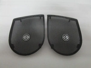 06-13 Harley Davidson Touring Boom Audio Saddlebag Speaker Lid Grilles - Picture 1 of 11