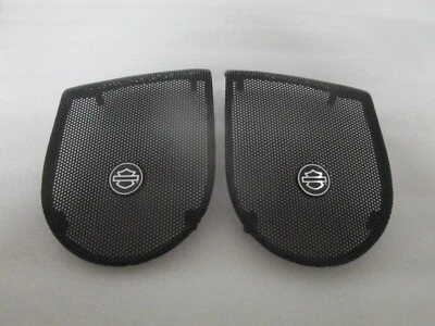 06-13 Harley Davidson Touring Boom Audio Saddlebag Speaker Lid Grilles - Image 1 of 4