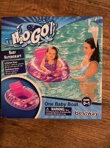 H20 Go Watercraft One Baby Boat Purple/Pink Mermaids,Fish Design Ages 0-1 - Picture 1 of 2