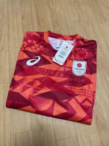 ASICS Paris Olympics 2024 Official Team Japan T-Shirt Tokyo Replica Red S M L - Picture 1 of 6