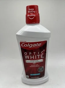 Colgate Optic White Alcohol Free Whitening Mouthwash, Fresh Mint, 32 oz - Picture 1 of 3