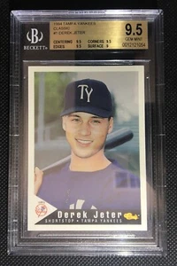 *Rare* 1994 Tampa Yankees Classic #1 Derek Jeter BGS 9.5 - Picture 1 of 2