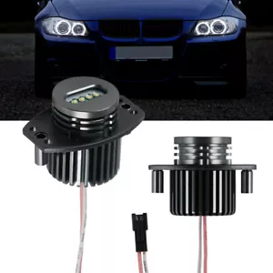 LED Halo Angel Eyes Globes For BMW X5 E70 2007-2013 with Halogen Headlight White - Picture 1 of 6
