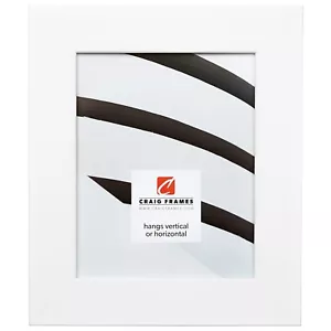 Cornici Craig Bauhaus, cornice moderna in mica bianco satinato larga 2 pollici - Foto 1 di 10