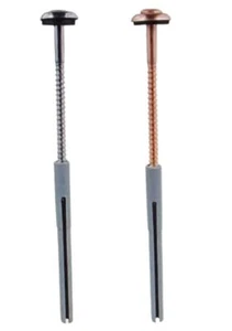 Restposten 10 x Spenglerschrauben mit Dichtscheibe 15 mm Extra lang ! Kupfer - Bild 1 von 1