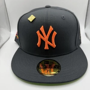 New Era 59Fifty New York Yankees 1999 World Series Black/Neon Green Hat 7 5/8 - Picture 1 of 7