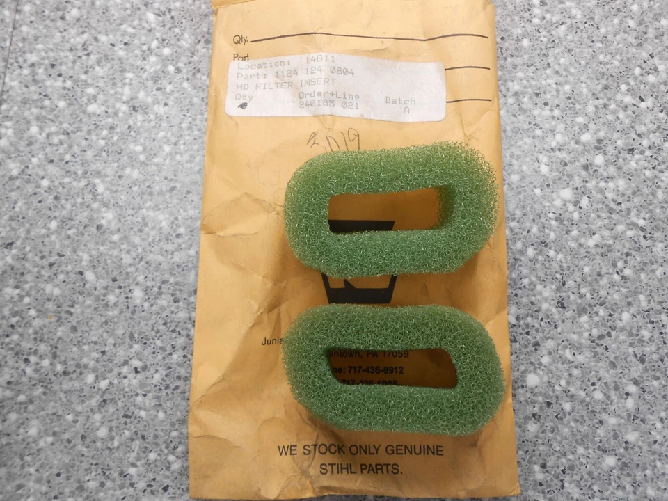 Stihl HD Filtro Inserto 1124 124 0804 Lote de 2 Foto 1 de 1