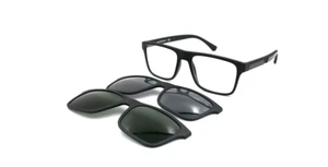 Brand New 2025 Emporio Armani Eyeglasses EA 4115 5801/1W Rx Clip-On Frame Case S - Picture 1 of 16