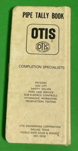 Unused Vintage OTIS Completion Specialists Pipe Tally Book - New Old Stock - Picture 1 of 4