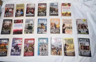 Lot of 20 William W. Johnstone Western Paperback Books Multiple Titles Reading - Image 1 of 4