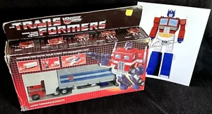 G1 1984 OPTIMUS PRIME BOXED • PRE RUB T2• CULLEN AUTO • VINTAGE G1 TRANSFORMERS - Picture 1 of 24