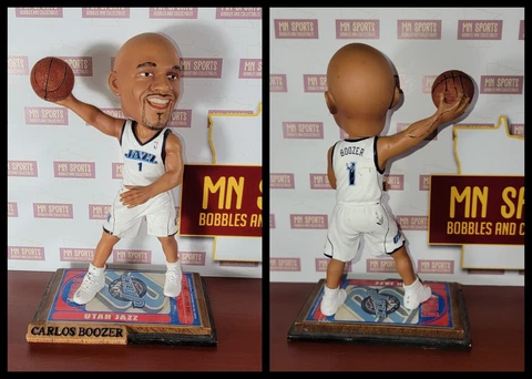 Carlos Boozer Foco Bobblehead Ticket Base Utah Jazz Duke Rare Cover