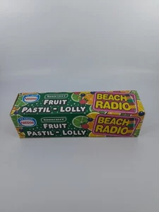 Radio de playa vintage Rowntrees Fruit Pastil Lolly años 80 Fm/Am - Imagen 1 de 11