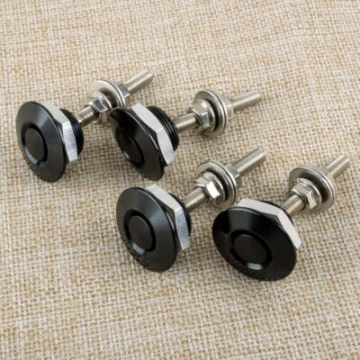 4x Car Quick Release Bumper Latch Push Button Bonnet Hood Pin Lock Clip Kit NEW
