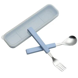 2-Piece Children Flatware Set 18/10 Stainless Steel Tableware Silver Cutlery - Picture 1 of 5