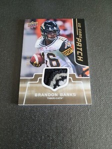 2016 Upper Deck CFL Game Jerseys Patches #GJBB Brandon Banks SN 01/15 