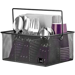 Utensil Holder with 4 Compartments Kitchen Organization for Utensils Seasoning O - Picture 1 of 12