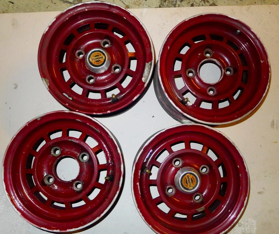 4  Alu Felgen Austin Mini  5x10x610  INSET Alufelge Made in UK - Bild 1 von 4