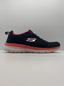 Skechers Shoes Memory Foam Women's Size US 8 Sneakers Blue Pink White - Picture 1 of 10
