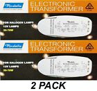 2 x Dimmable Electronic Transformers 20 - 70W for Downlights 240V - 12V AC