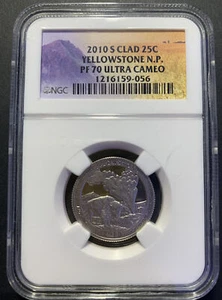 2010-s 25C NGC PF70 UCAM Clad Yellowstone N.P. quarter - Picture 1 of 2