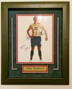 Abby Wambach signed 8x10 photo Framed, USA Olympic Gold Medal, JSA Auth #N39465 - Picture 1 of 7