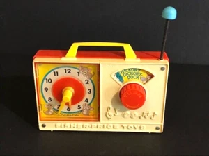 Vintage Fisher Price Music Box Clock Radio HICKORY DICKORY DOCK 1971 - Works! - Picture 1 of 4