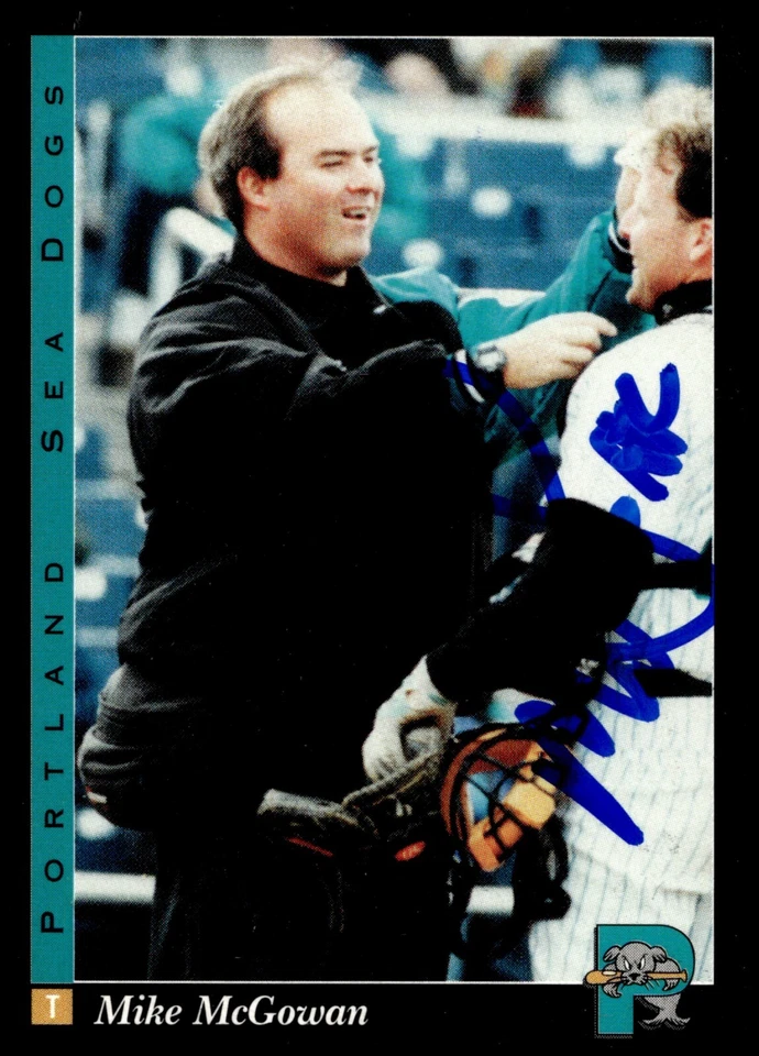 Mike McGowan - Signed Portland Sea Dogs Card - Image 1 of 2