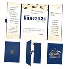 Graduation Party Decorations 2024 - Blue Graduation Guest Book Grad Blue