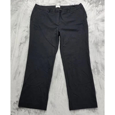 Charter Club Pants Womens 20W Black Classic Fit Mid Rise Straight Leg Stretch - Image 1 of 4