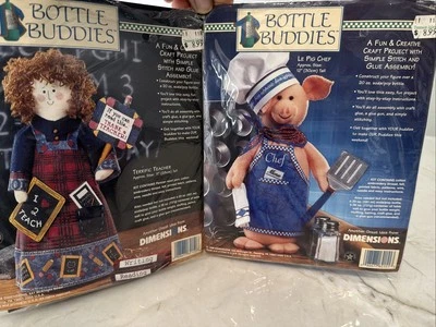 2 尺寸 Bottle Buddies 工艺套件 惊人的教师和 Le Pig Chef — 第 1/4 张图片