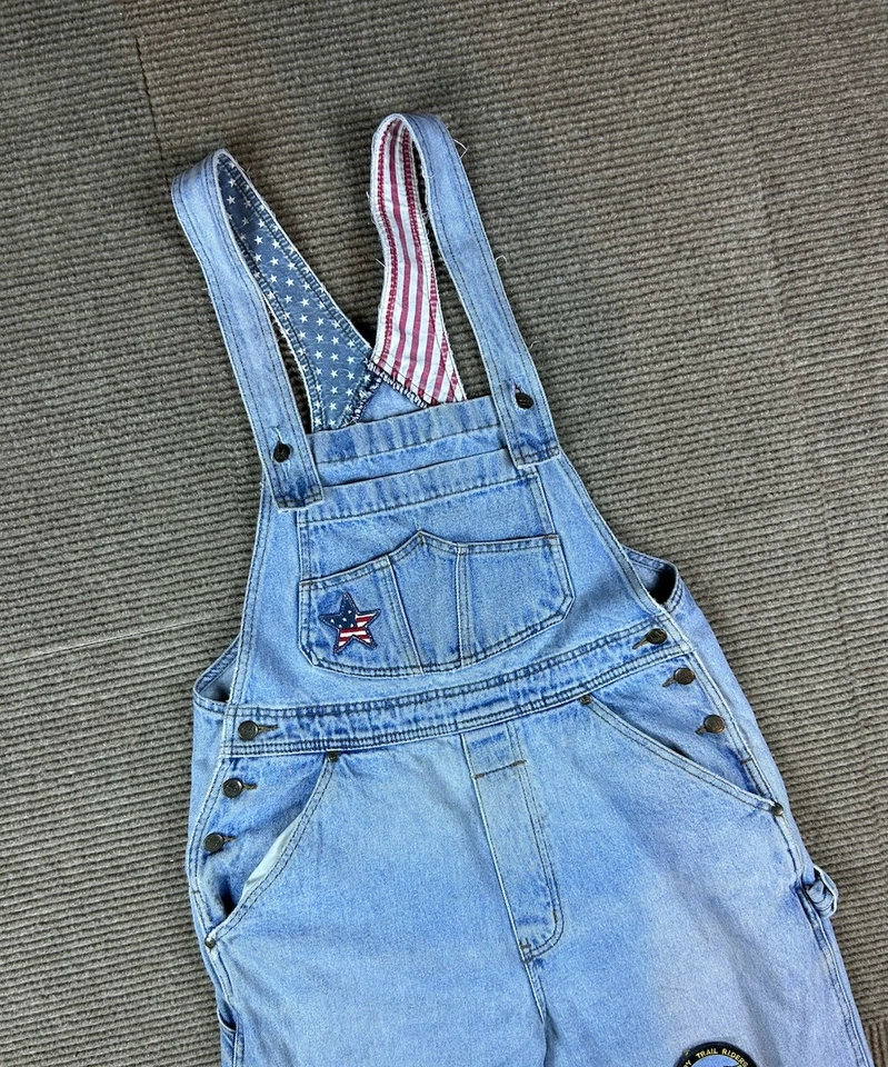 Mono con tirantes vaquero vintage LA Blues Y2K para mujer talla 34x29 Carpenters XL estrella Foto 1 de 4