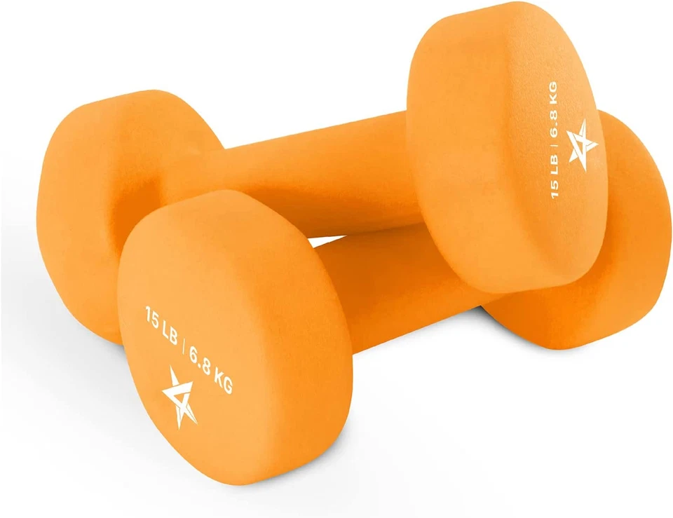 Yes4All Neoprene Coated Dumbbell Hand Weight Sets of 2 - Multiple Weight Options