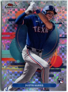 DUSTIN HARRIS 2025 Topps Finest CHECKERBOARD REFRACTOR Rangers RC #127 - Picture 1 of 2
