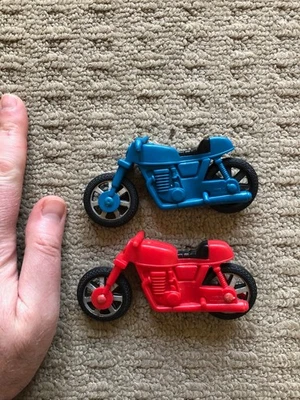 VTG Dare Devil Stunt Action Team Figure 1976 Fisher Price Motorcycle Blue Red K3 - image 1 of 2