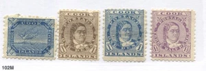 Cook Islands 1898-1900 1/2d to 1 1/2d mint o.g. hinged - Picture 1 of 1